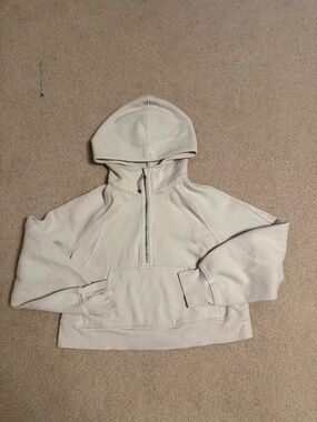 lululemon athletica Cream Half-Zip Scuba Hoodie